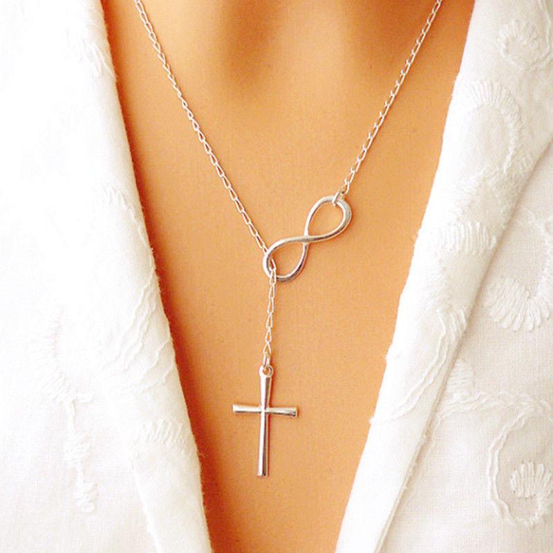 infinity and cross necklace