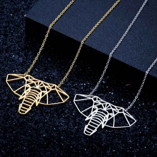 Geometric hot sale elephant necklace