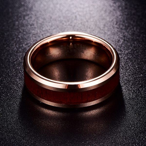 The Golden Mahogany Tungsten Carbide Ring - Image 4