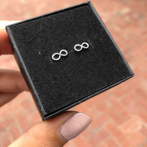 The S925 Sterling Silver Infinity Earrings - Image 2