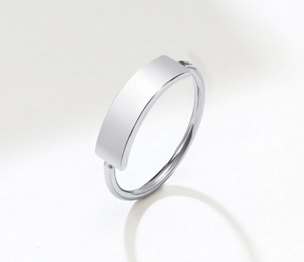 The Stainless Steel Flat Bar Ring