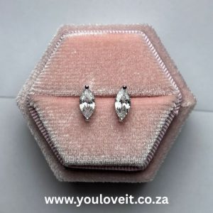 The Sterling Silver 0.75 ct Marquise Cut Stud Earrings
