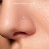 316L Surgical Steel CZ Stud Nose Ring