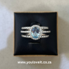 Stunning oval shaped wedding ring set in durban - The Sterling Silver 1.25 ct. Nano Topaz Oval Wedding Ring Set