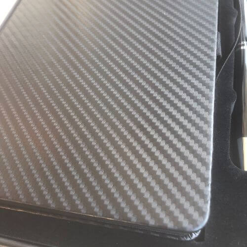 (Free Engraving) Alex Varga Carbon Fiber Notebook + Engraved Pen + Gift-Box Durbanville