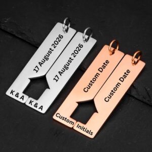 "Our First Home" House Couple Keychain Set