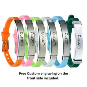 The Adjustable Silicone Bracelet (Custom Engraving)