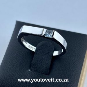 The Sterling Silver Topaz Signet Ring